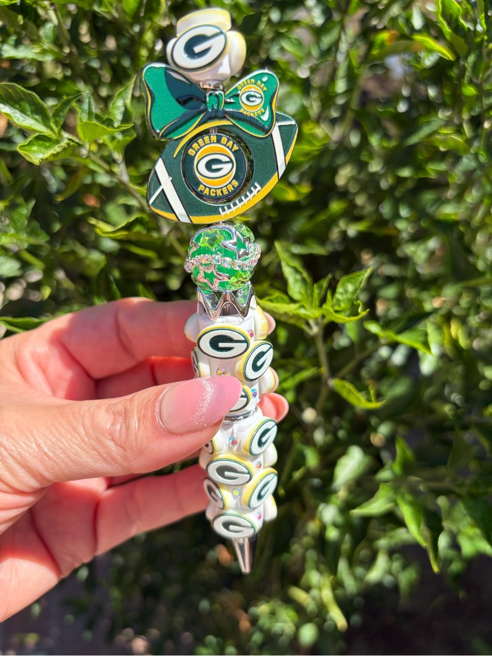 Beaded Pen - Green Bay Team Logo Collectible